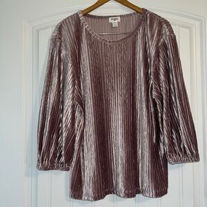 New Cost Plus World Market crushed velvet Top L or  XL